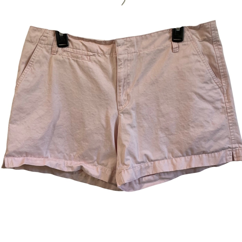 Old Navy Pink Chino Shorts Low Waist‎ Casual Everyday Shorts Size 14 Preppy